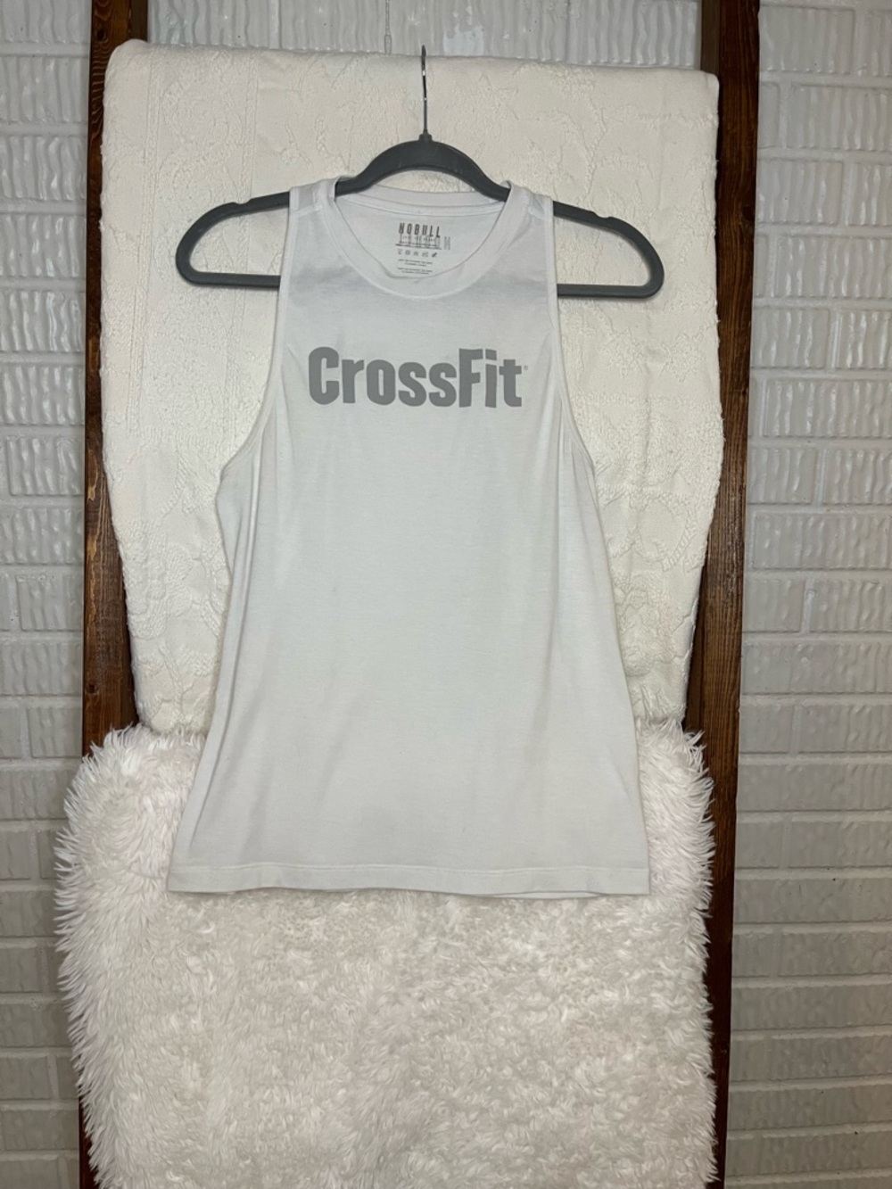 NOBULL CrossFit White Muscle Tank Top - Women’s Medium